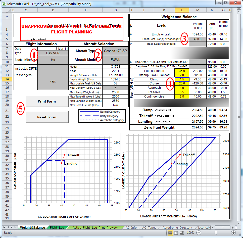 Weight &amp; Balance Tool screenshot 1