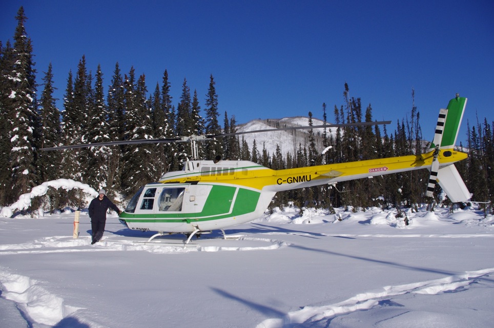 Staking south of Dawson