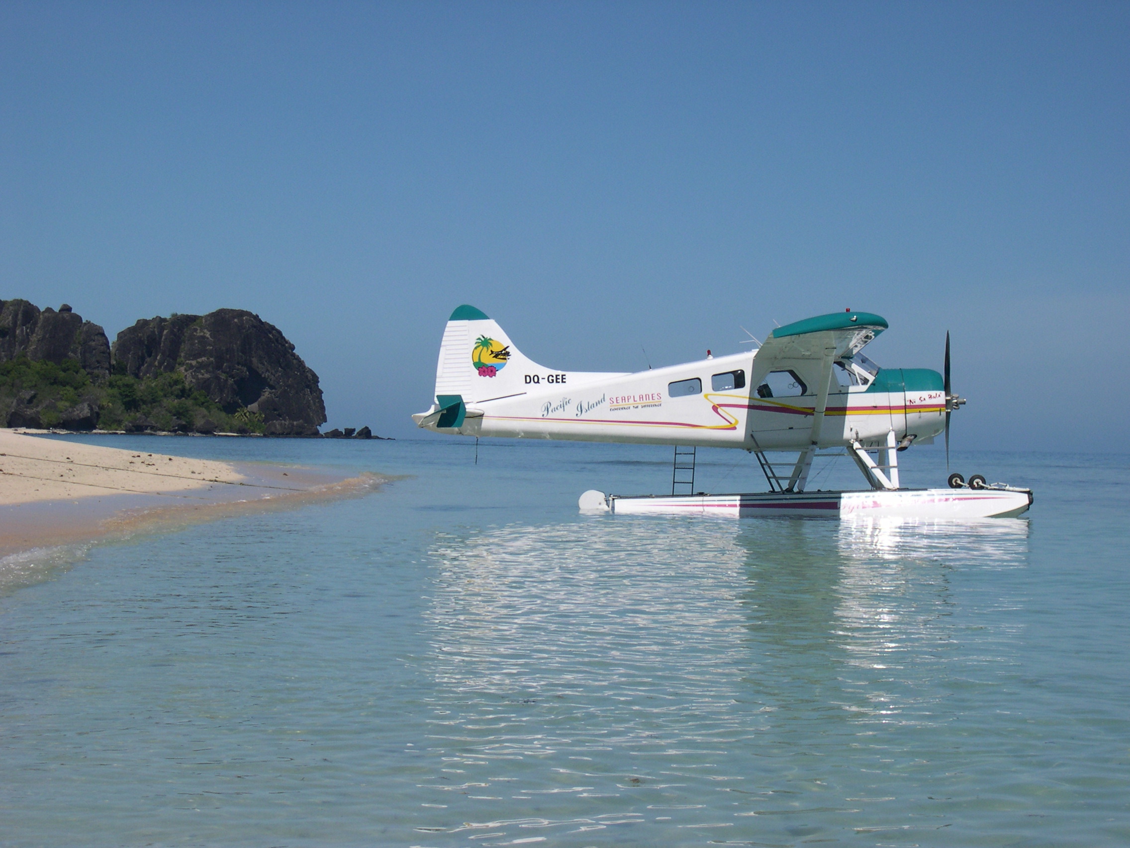 GEE in calm waters at Vomo Island Resort.JPG