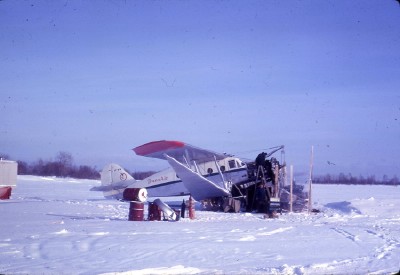Engine Change CF-BTW Lake Wpg.